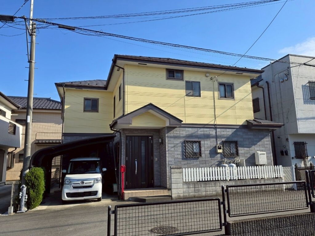 埼玉県狭山市　T様邸　外壁塗装・セラグラスX　屋根塗装・KFワールドフロンルーフ
