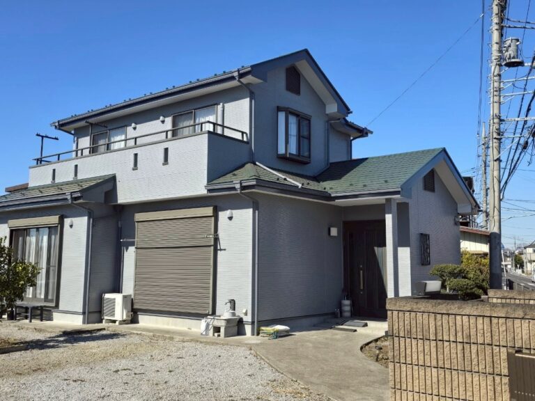 埼玉県狭山市 O様邸 外壁塗装・KFシェアルドSI 屋根塗装・プレミアムシリコン