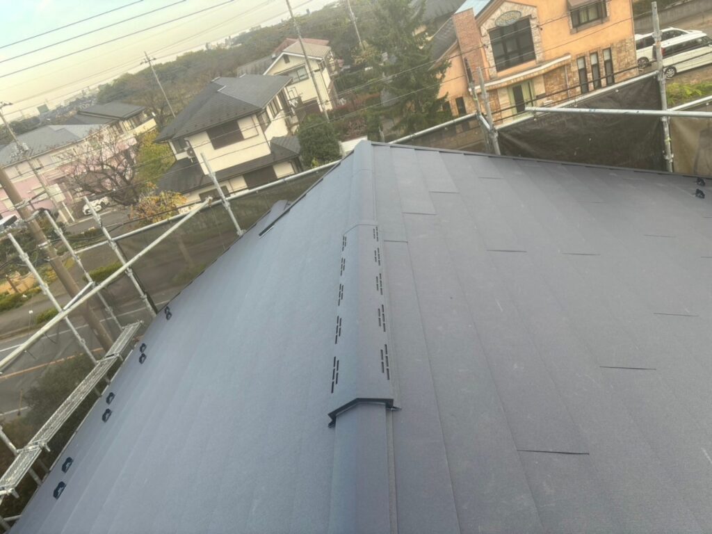 埼玉県狭山市　O様邸　外壁塗装・KFシェアルドsi(ラジカルシリコン)　屋根カバー工事・スーパーガルテクト