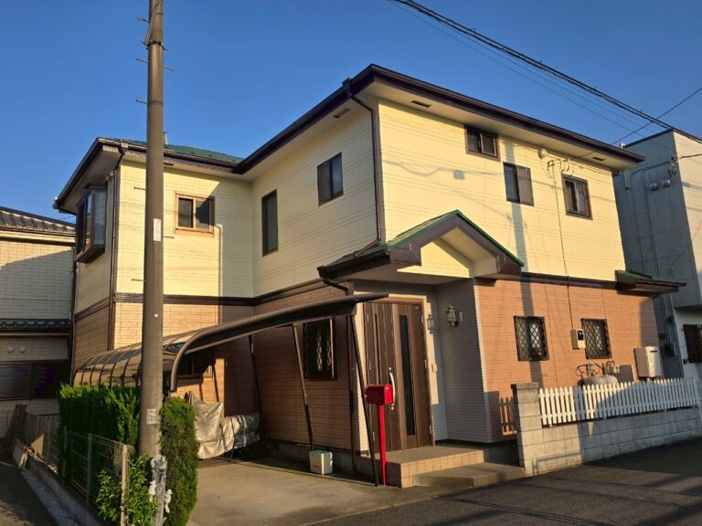 埼玉県狭山市 T様邸 外壁塗装・セラグラスX 屋根塗装・KFワールドフロンルーフ