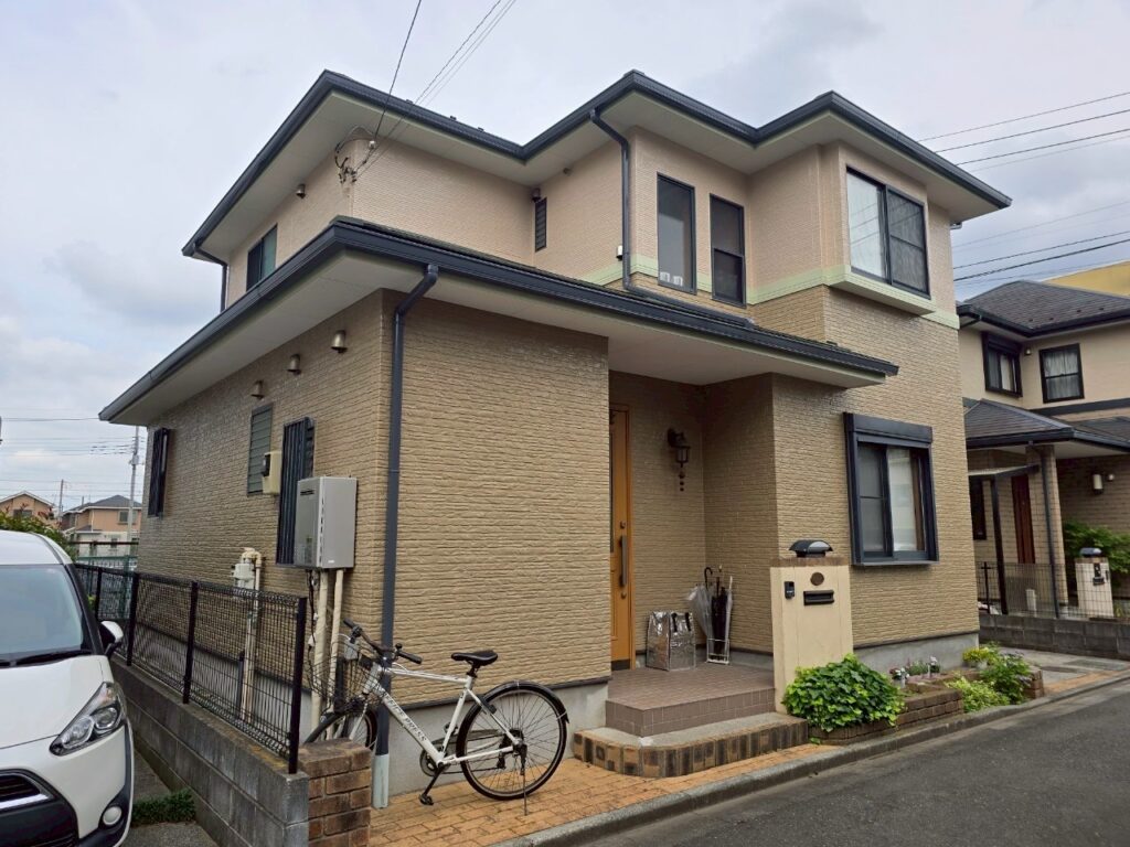 埼玉県狭山市　S様邸　外壁塗装・KFケミカル ワールドセラグランツ　屋根塗装　ベランダ防水工事