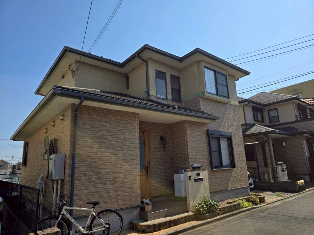 埼玉県狭山市　S様邸　外壁塗装・KFケミカル ワールドセラグランツ　屋根塗装　ベランダ防水工事