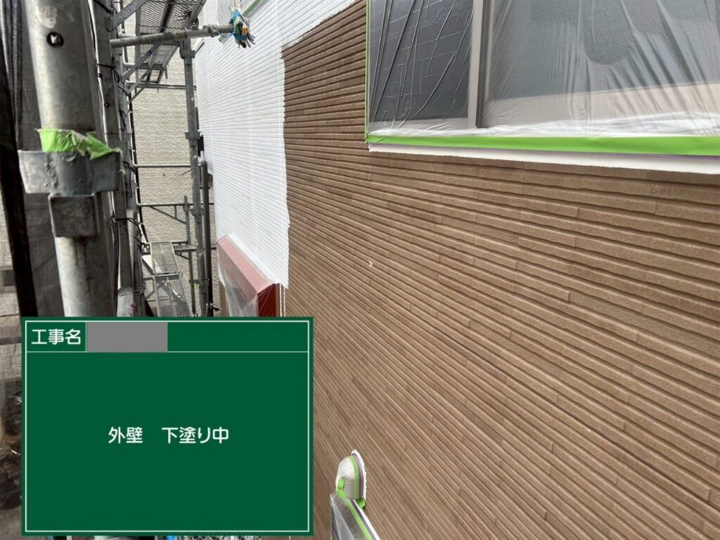 埼玉県狭山市 M様邸 外壁塗装工事 欠かせない下塗り塗装の役割とは?