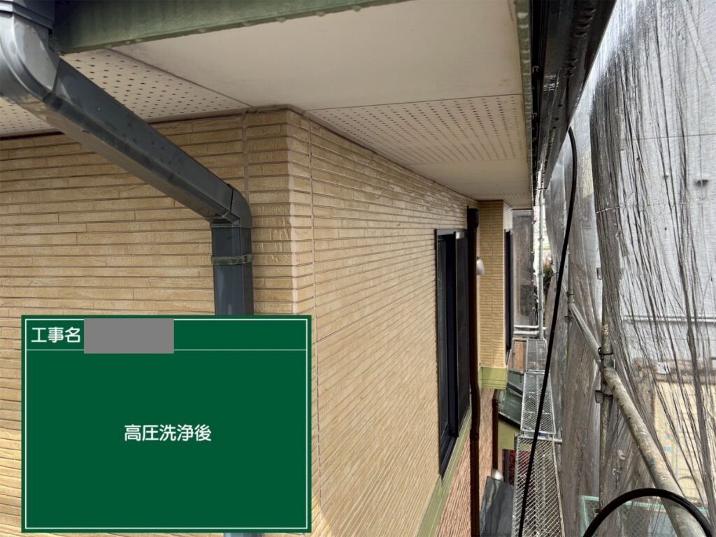埼玉県狭山市　S様邸　外壁塗装・屋根塗装工事　足場設置～高圧洗浄