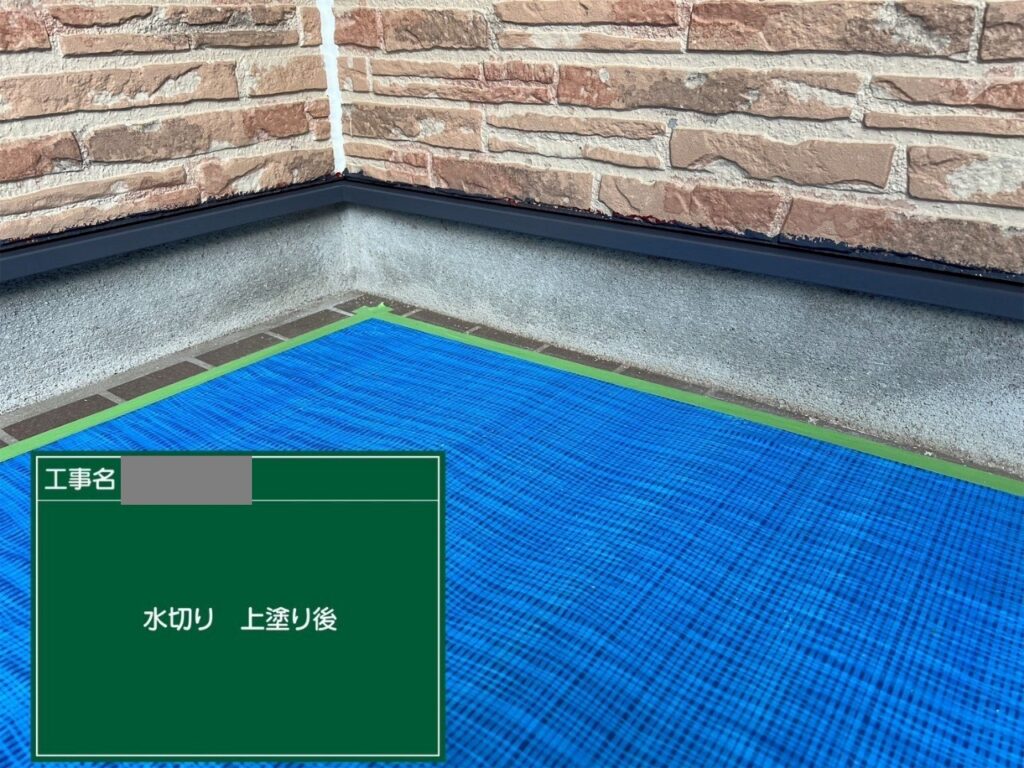 埼玉県狭山市　S様邸　付帯部塗装　防水性を向上させるために水切り塗装をおこないました！