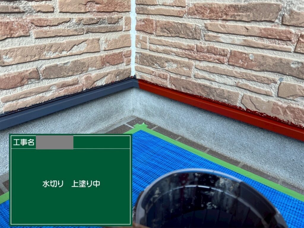 埼玉県狭山市　S様邸　付帯部塗装　防水性を向上させるために水切り塗装をおこないました！