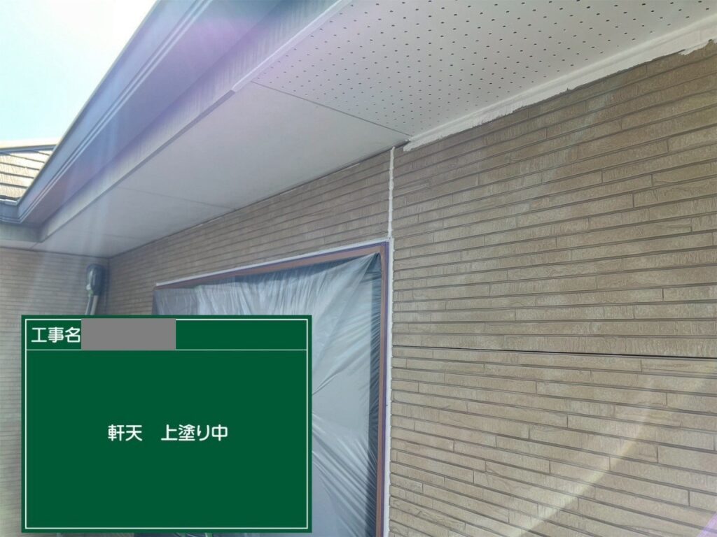 埼玉県狭山市　S様邸　付帯部塗装　美観を高めるために軒天塗装は大切！
