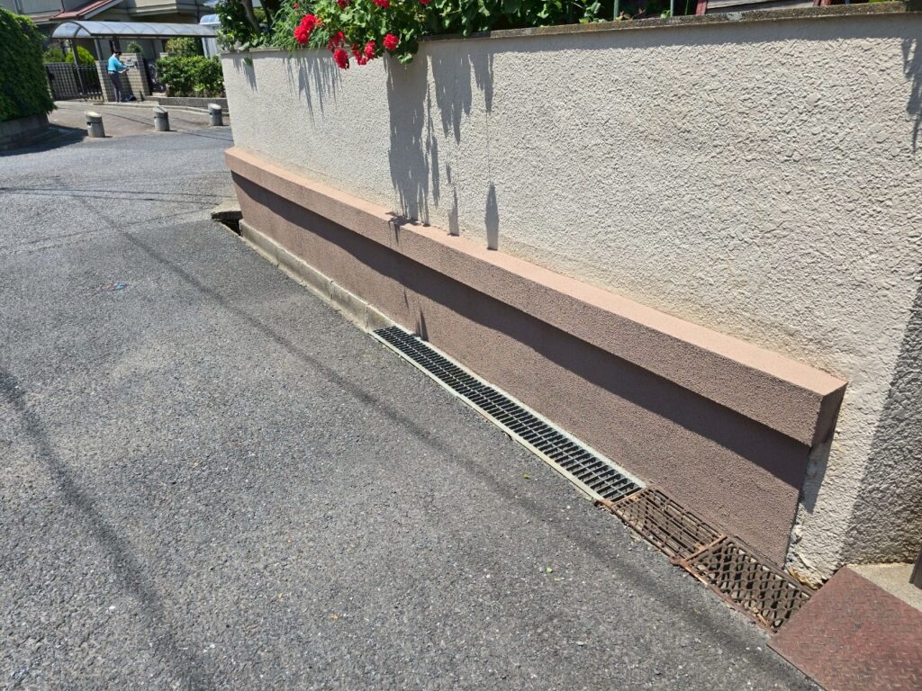 埼玉県川越市 H様邸 外壁工事 ブロック塀 モルタル補修~漆喰仕上げをおこないました!