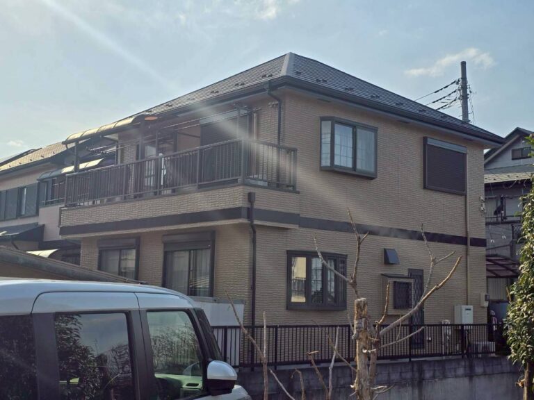 埼玉県狭山市 O様邸 屋根カバー工事・ アイジー工業スーパーガルテクト 外壁塗装・KFケミカル ワールドセラグランツ