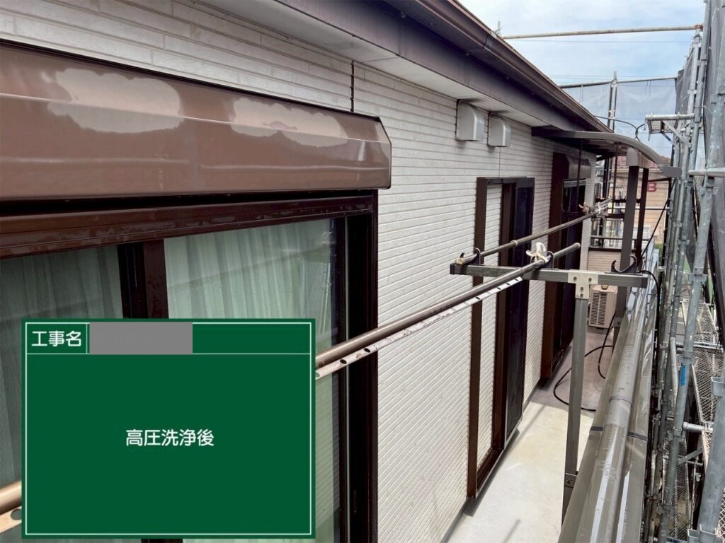 埼玉県入間市 H様邸 外壁塗装工事 高圧洗浄で密着力向上