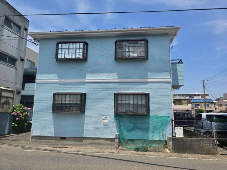 埼玉県狭山市　アパート　外壁塗装・KFケミカル シェアルドSi　屋根塗装・エスケー化研 プレミアムルーフSi