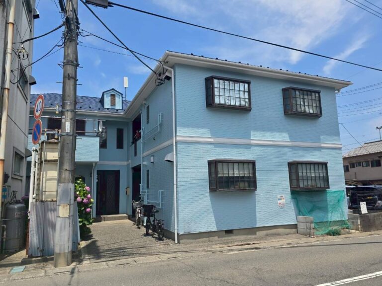 埼玉県狭山市　アパート　外壁塗装・KFケミカル シェアルドSi　屋根塗装・エスケー化研 プレミアムルーフSi