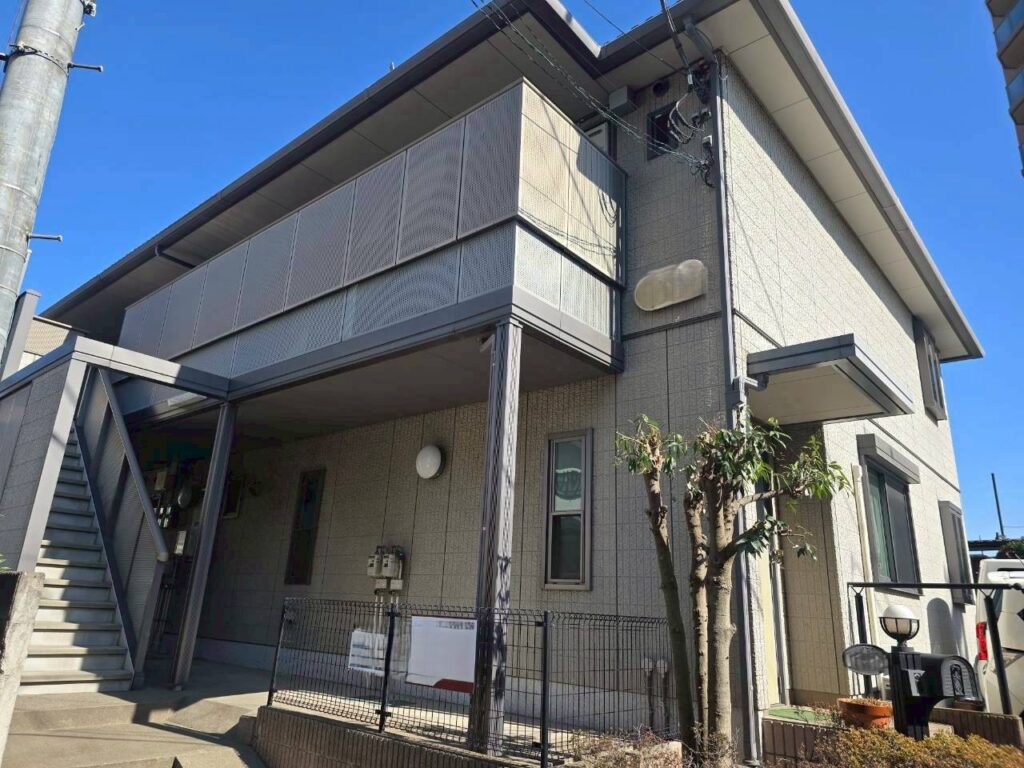 埼玉県所沢市 アパート 外壁塗装・高耐久無機 セラグラスX
