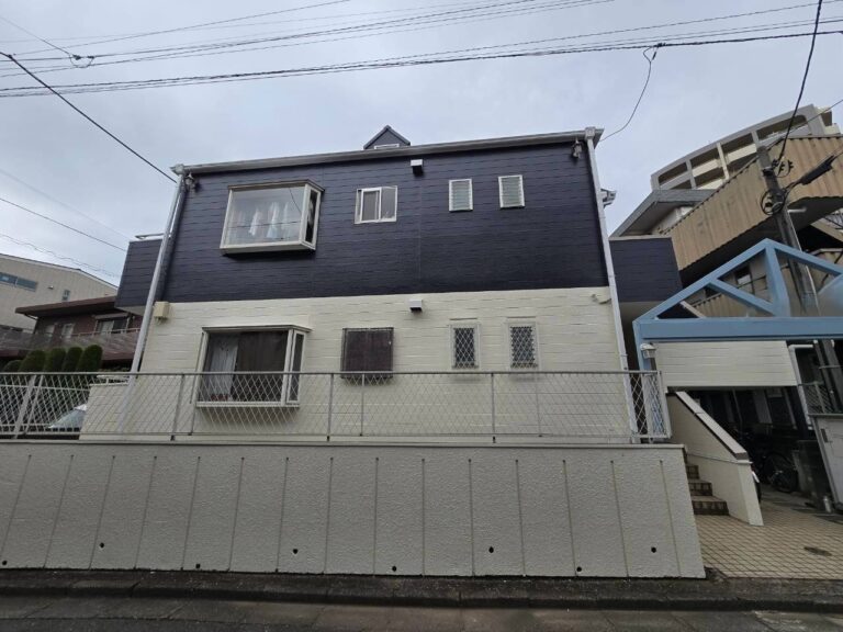 埼玉県所沢市 アパート 屋根塗装・エスケー プレミアムシリコンルーフ 外壁塗装・アステック ラジカルシリコンZ