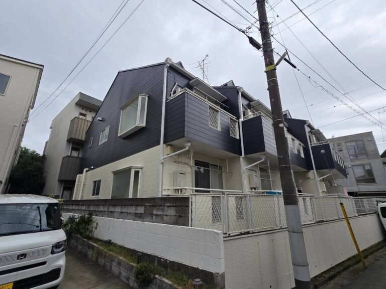 埼玉県所沢市 アパート 屋根塗装・エスケー プレミアムシリコンルーフ 外壁塗装・アステック ラジカルシリコンZ