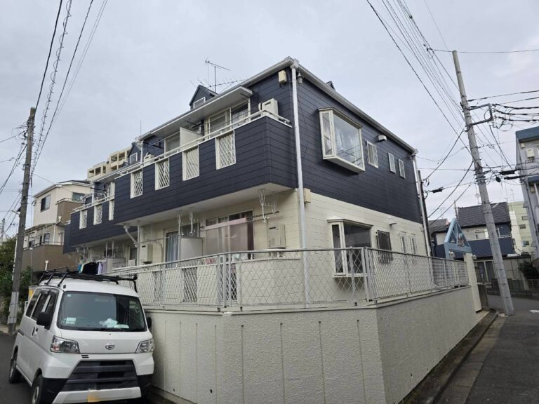 埼玉県所沢市 アパート 屋根塗装・エスケー プレミアムシリコンルーフ 外壁塗装・アステック ラジカルシリコンZ
