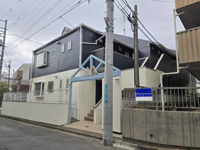 埼玉県所沢市 アパート 屋根塗装・エスケー プレミアムシリコンルーフ 外壁塗装・アステック ラジカルシリコンZ