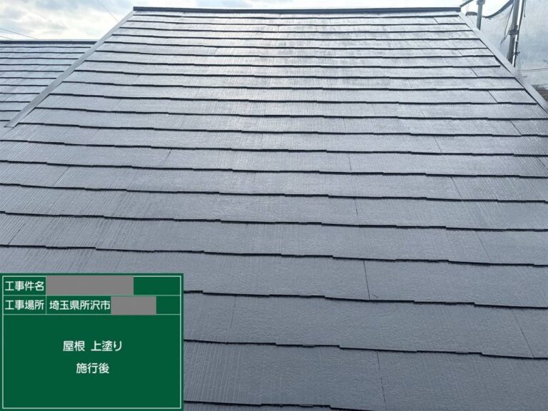 埼玉県所沢市　アパート　屋根塗装・エスケー プレミアムシリコンルーフ　外壁塗装・アステック ラジカルシリコンZ